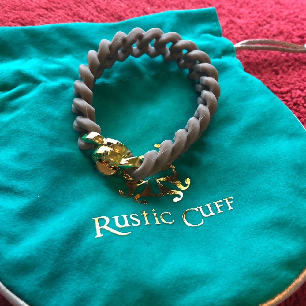 Rustic Cuff Grey Bracelet